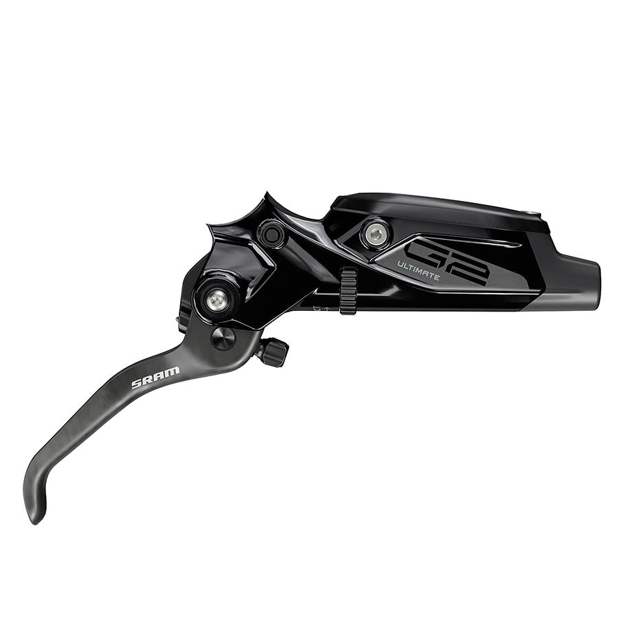 Brake Lever Parts and Accessories SRAM SRAM G2 Ultimate Disc Brake Lever Assembly - Carbon Lever Gloss BLK Anodized A2 Dark Slate Gray