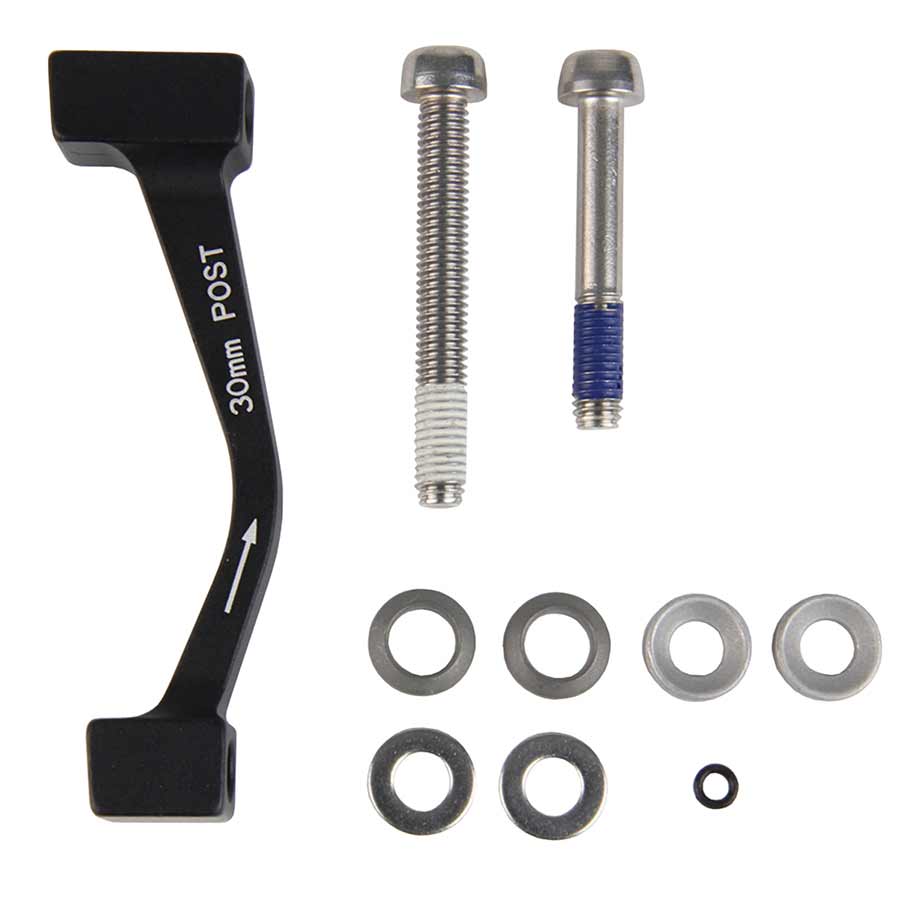 Disc Brake Adapters & Bolts SRAM SRAM 74mm Caliper Bracket 30P SS CPS & STD Bolts Dark Slate Gray