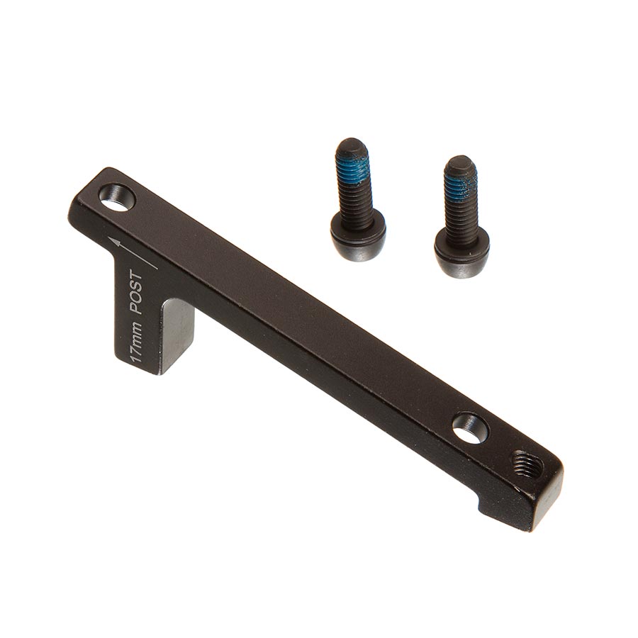 Disc Brake Adapters & Bolts SRAM SRAM Post Bracket 17P - 203mm Rear Mount to 220mm Rotor Adaptor Includes Stainless Caliper Mounting Bolts BLK Dark Slate Gray