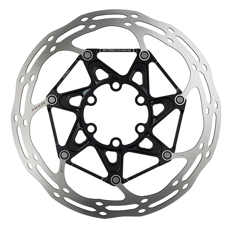 Disc Rotor SRAM SRAM CenterLine X 2pc IS Disc Rotor Ti Bolts 140mm Dark Slate Gray