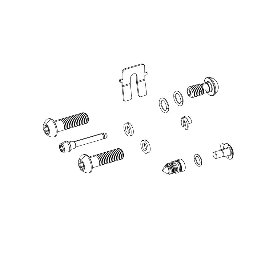 Disc Brake Parts SRAM SRAM S4 Guide RSC Bleeding Edge Caliper Hardware Kit Stainless BLK Body Bolt Banjo Bolt Bleed Screw Pad Pin Black
