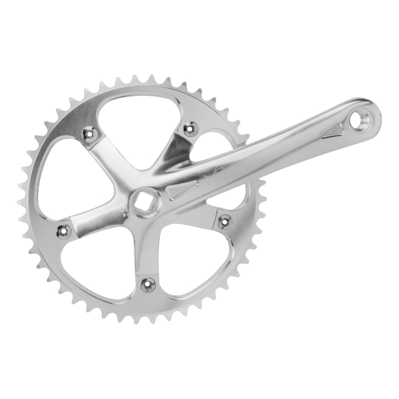 Cranksets and Arms Origin8 Origin8 Track/SS 175x46 103mm JIS Square Taper crankset silver/silver Gray