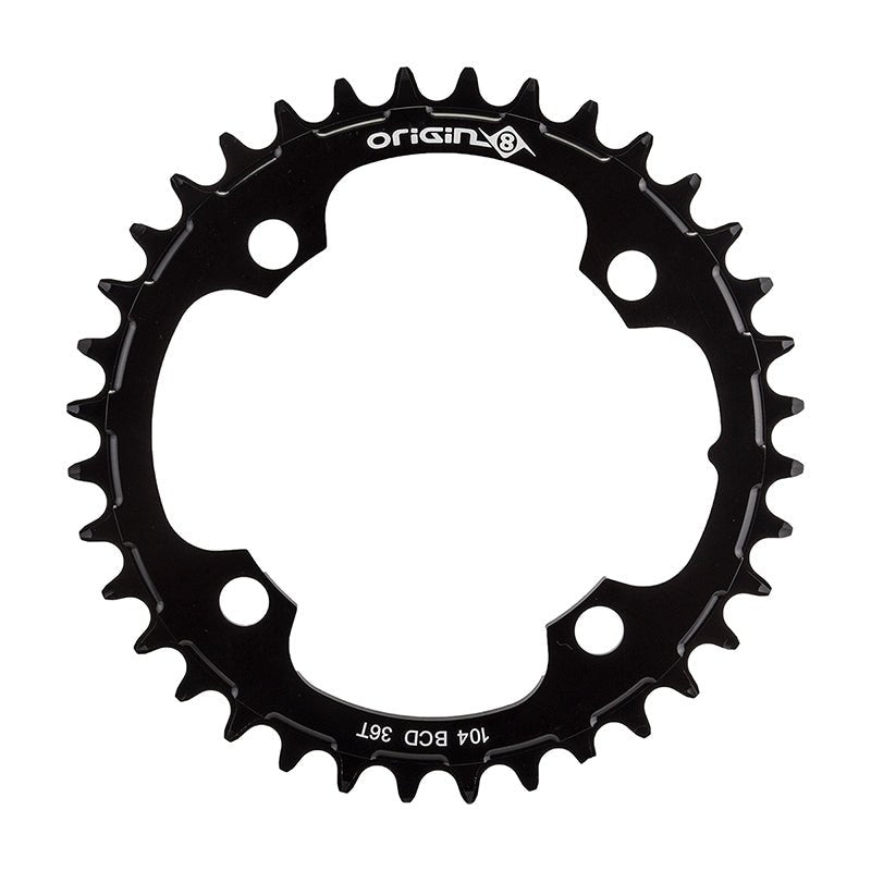 Chainrings Origin8 Origin8 Holdfast 1x Chainring 104mm BCD 36T Black