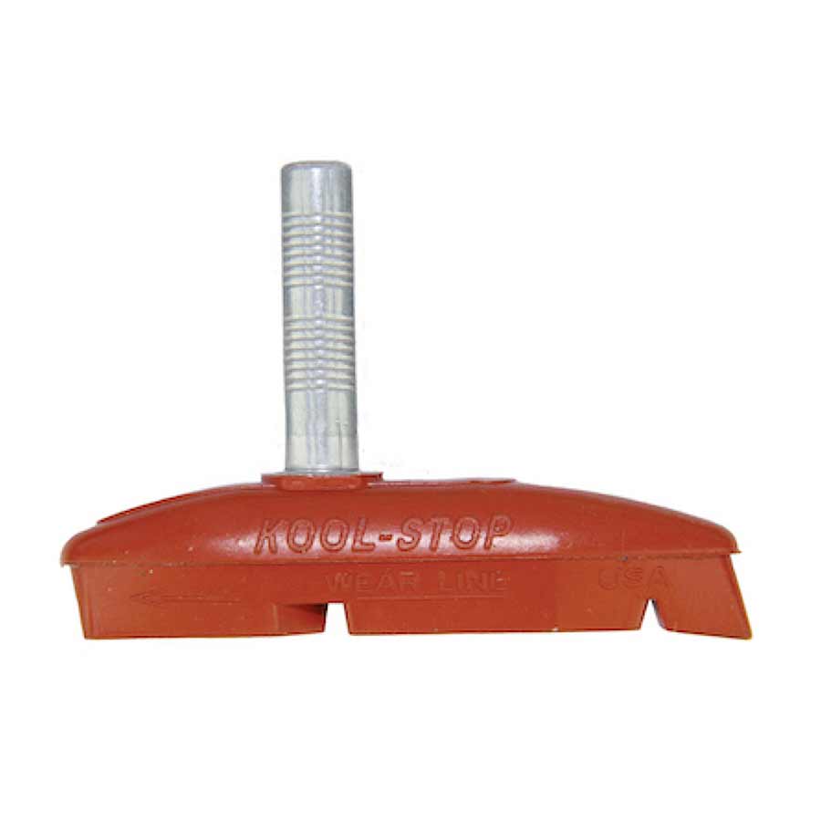 Brake Pads Kool Stop Kool Stop Thinline Cantilever Brake Pads Non-threaded posts Salmon Red Pair Sienna