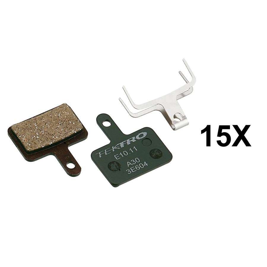Disc Brake Pads Tektro Tektro E10.11 Bulk Disc Brake Pads Shimano B-Type Resin 4mm 15pcs Dark Slate Gray