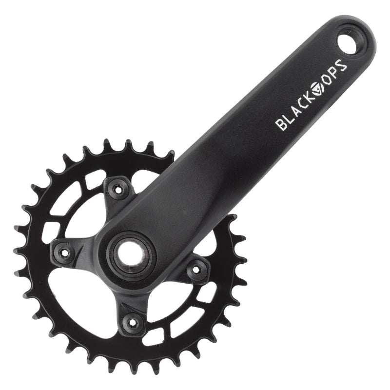 Cranksets and Arms Black ops Black ops Alloy MTB 1x 175x32 24mm crankset black Dark Slate Gray
