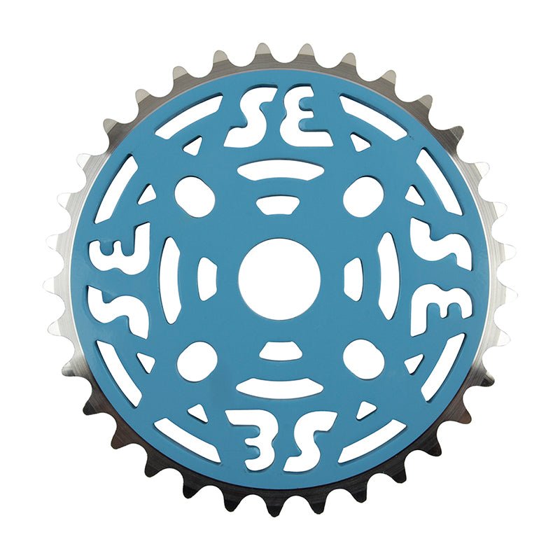 Chainrings Se bikes Se bikes One Piece Alloy Chainring 33T Steel Blue