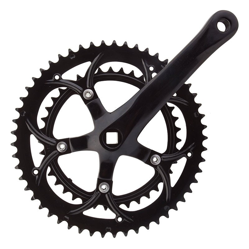 Cranksets and Arms Sunlite Sunlite Alloy Double 172.5x53/39 110 SQR JIS crankset black Black