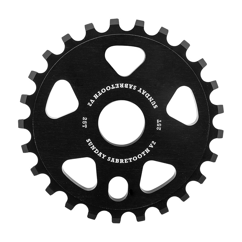 Sprockets Sunday Sunday Sabretooth V2 Sprocket - 25t Black Black