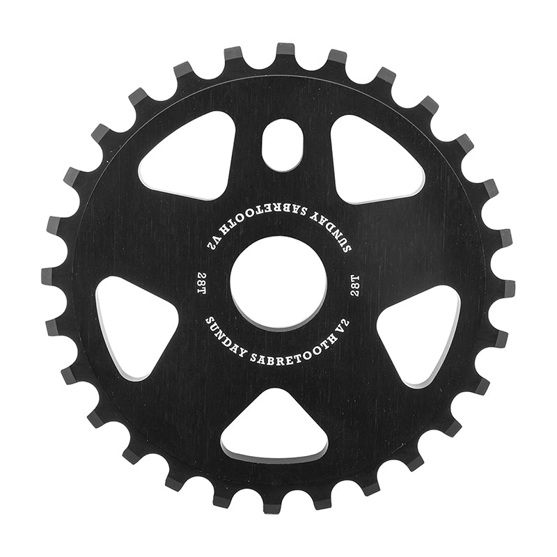 Sprockets Sunday Sunday Sabretooth V2 Sprocket - 28t Black Dark Slate Gray