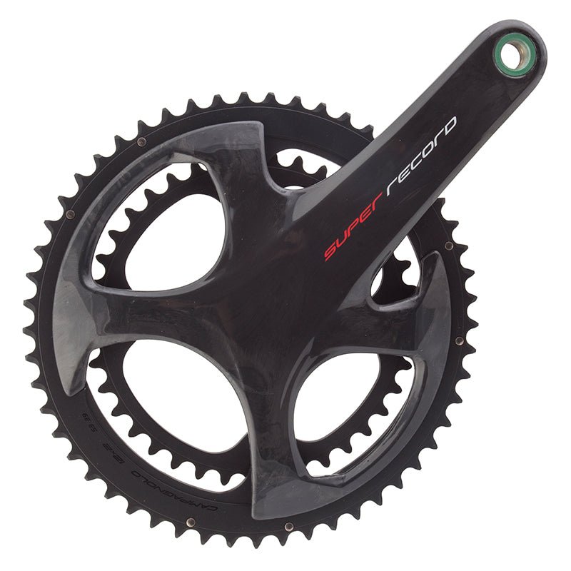 Cranksets and Arms Campagnolo Campagnolo Super Record-UT 172.5x53/39 UT crankset carbon Dark Slate Gray