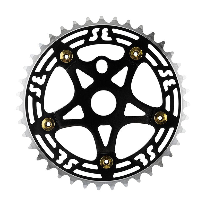 Chainrings Se bikes Se bikes One Piece Alloy Chainring & Spider 39T Gray