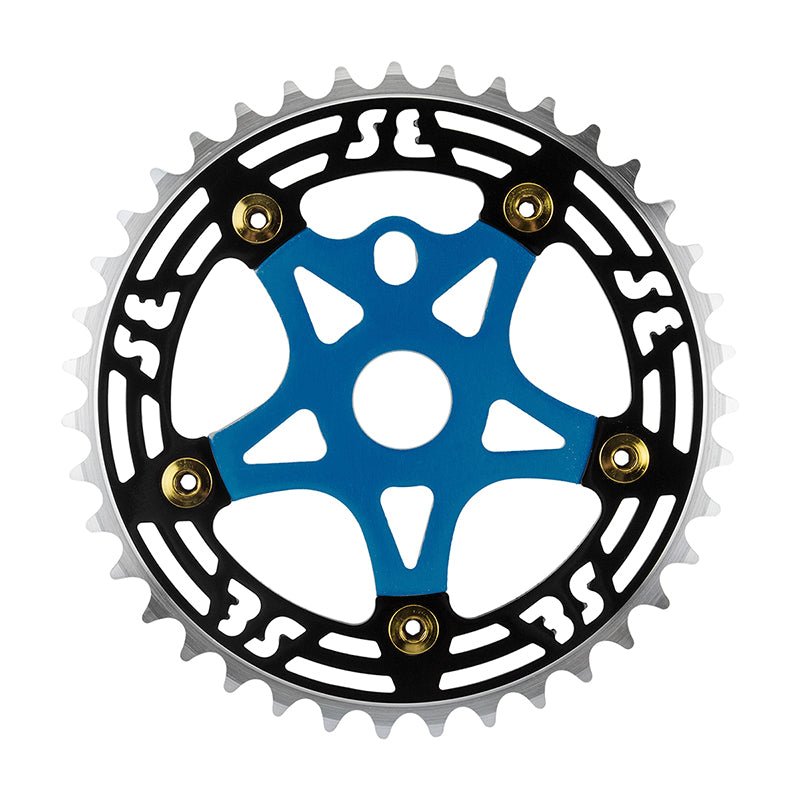 Chainrings Se bikes Se bikes One Piece Alloy Chainring & Spider 39T Black