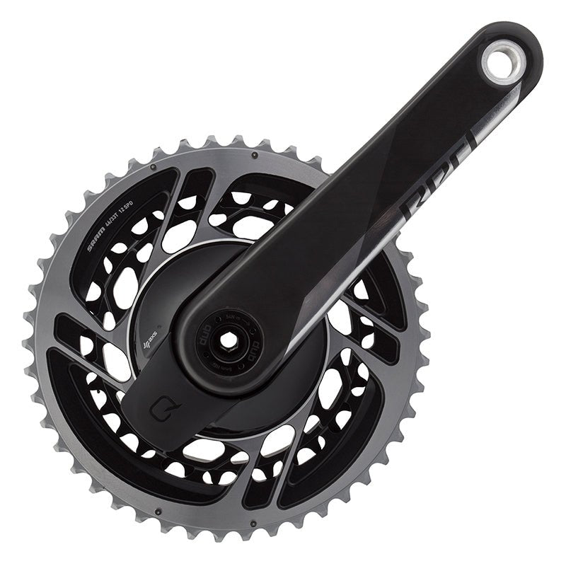 Cranksets and Arms SRAM SRAM RED AXS Power Meter Crankset - 175mm 12-Speed 46/33t Direct Mount DUB Spindle Interface Natural Carbon D1 Black