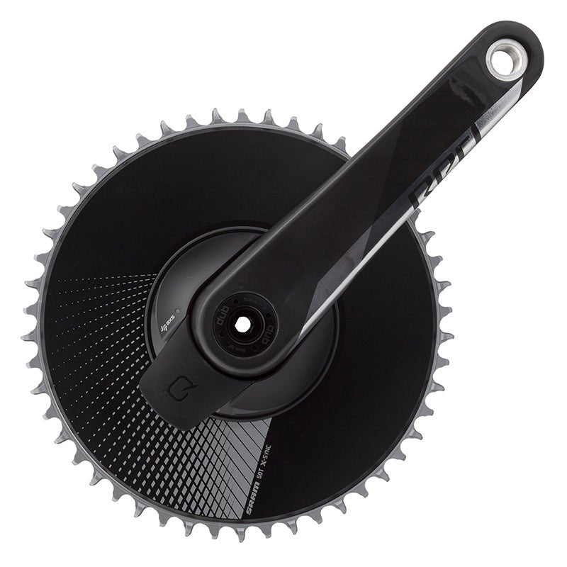 Cranksets and Arms SRAM Sram Red AXS Power Meter 1x Aero DUB 175.5x50 Aero DUB crankset black Black