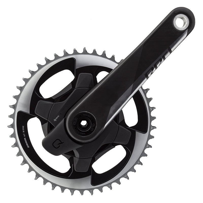 Cranksets and Arms SRAM SRAM Red 1 AXS Quarq Power Meter Crankset Speed: 12 Spindle: 28.99mm BCD: Direct Mount 46 DUB 175mm Black Road Black