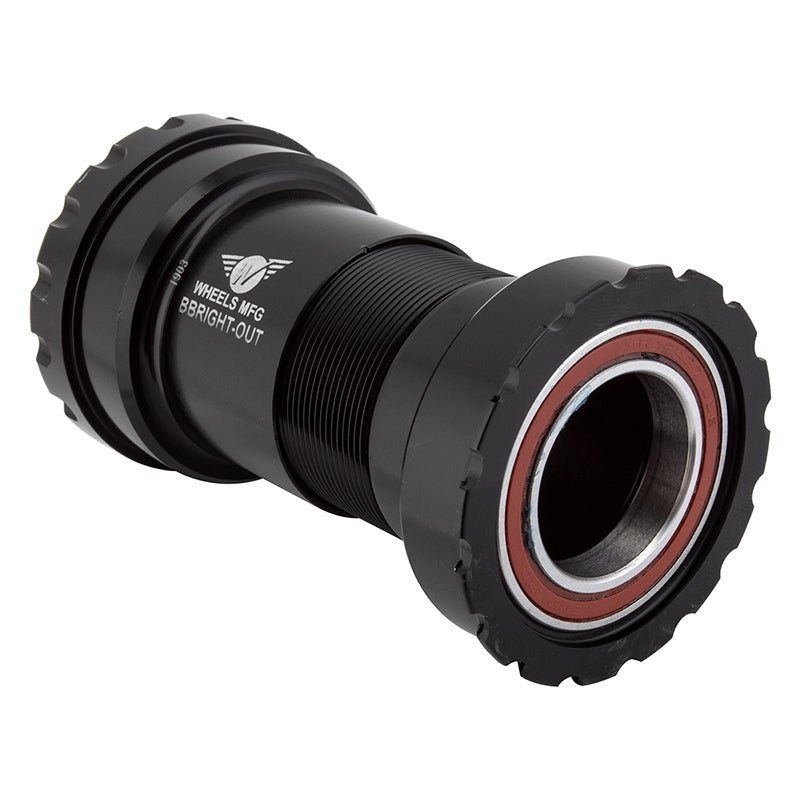 Bottom Brackets Wheels Manufacturing Wheels Manufacturing BBright to Shimano Bottom Bracket Angular Contact Bearings BLK Cups Dark Slate Gray