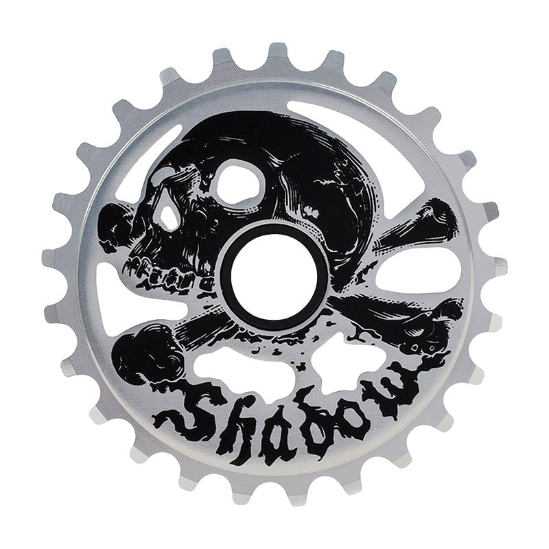 Sprockets The Shadow Conspiracy The Shadow Conspiracy Cranium Sprocket 25T Raw Polish Dark Gray