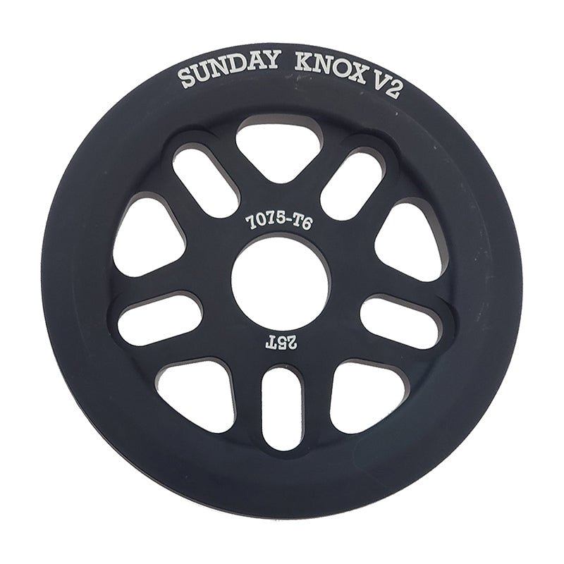Sprockets Sunday Sunday Knox V2 Sprocket - 25t Black Dark Slate Gray