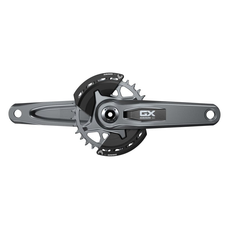 Cranksets and Arms SRAM SRAM GX Eagle T-Type Wide Crankset - 170mm 12-Speed 32t Chainring Direct Mount 2-Guards DUB Spindle Interface Dark Polar Dim Gray