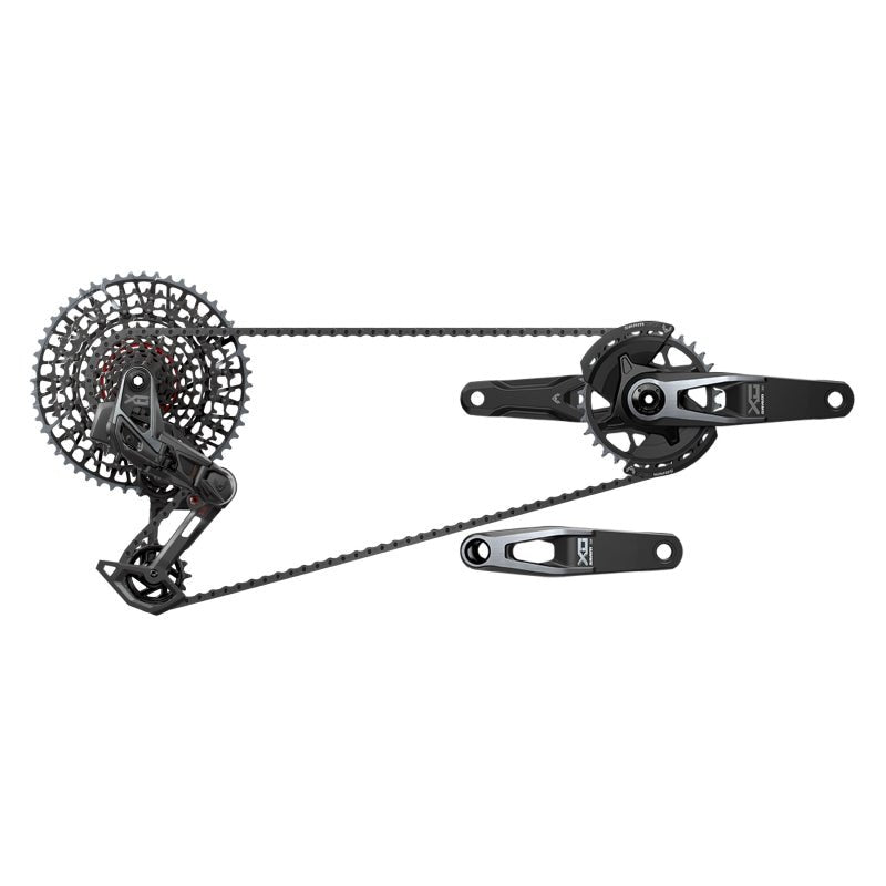 Group Kits SRAM SRAM X0 T-Type Eagle Transmission Groupset - 170mm Crank 32t Chainring AXS POD Controller 10-52t Cassette Rear Derailleur Chain V2 Dark Slate Gray