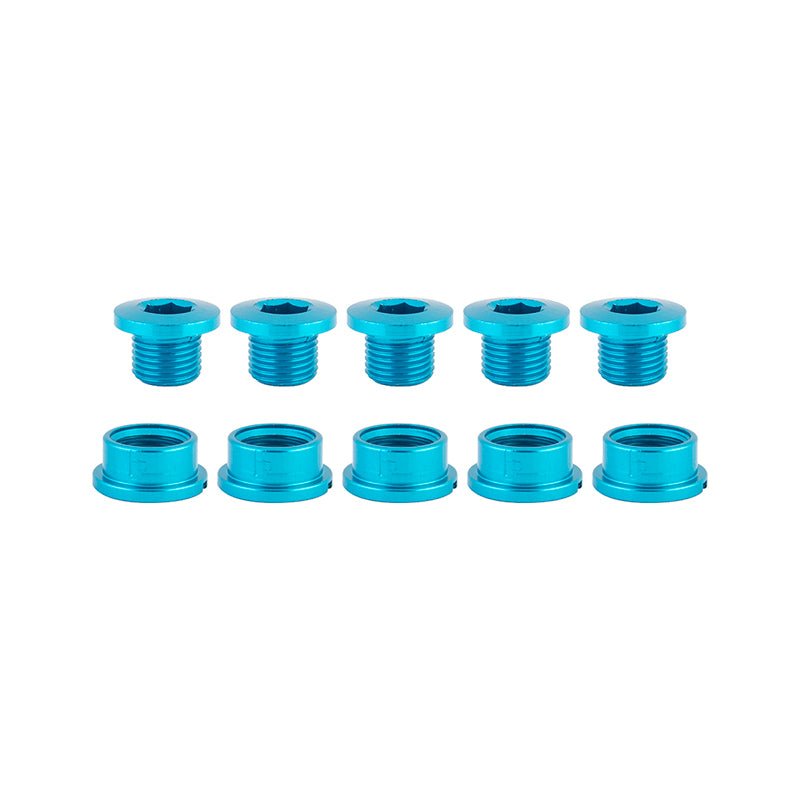 Chainrings Origin8 Origin8 Alloy Single Speed Chainring Bolts Dark Turquoise
