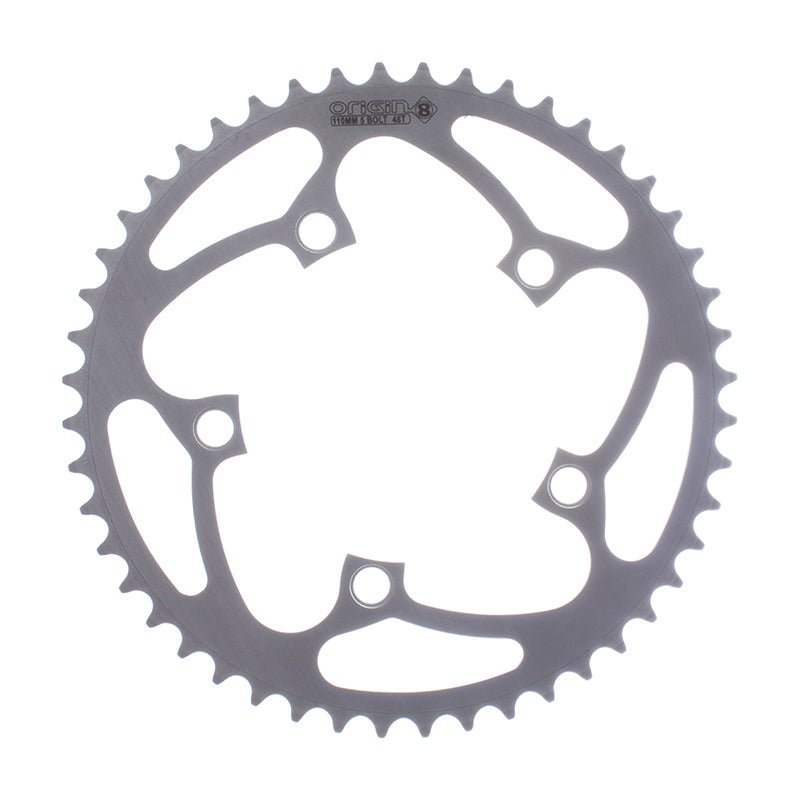 Chainrings Origin8 Origin8 Alloy Blade Chainring 48T Light Slate Gray