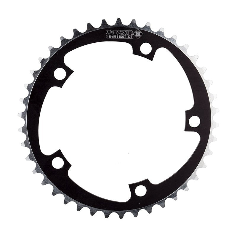 Chainrings Origin8 Origin8 Alloy Non-Ramped Chainrings 42T Black