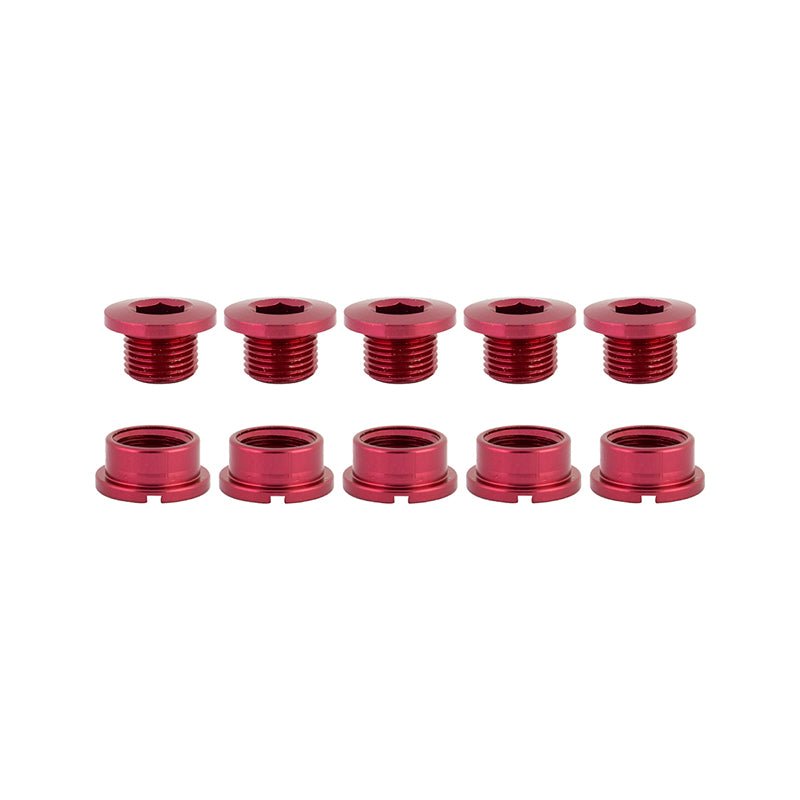 Chainrings Origin8 Origin8 Alloy Single Speed Chainring Bolts Maroon