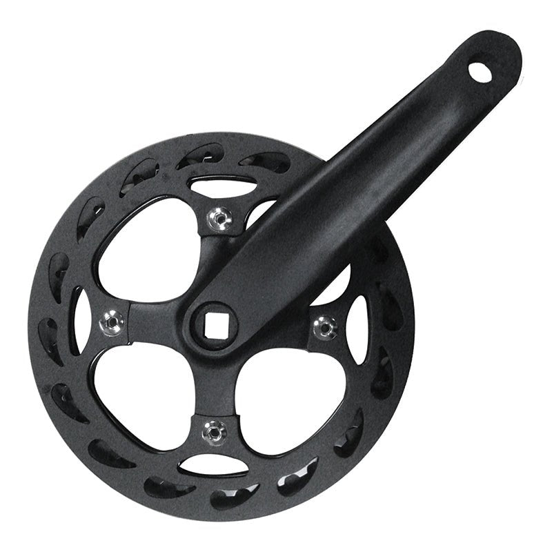 Cranksets and Arms Sunlite Sunlite Alloy Single Speed Dbl Guard 170x42 110 SQR JIS crankset black Dark Slate Gray