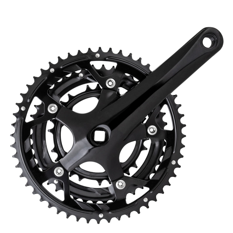 Cranksets and Arms Sunlite Sunlite Alloy Triple 170x52/42/30 113 SQR JIS crankset black Dark Slate Gray