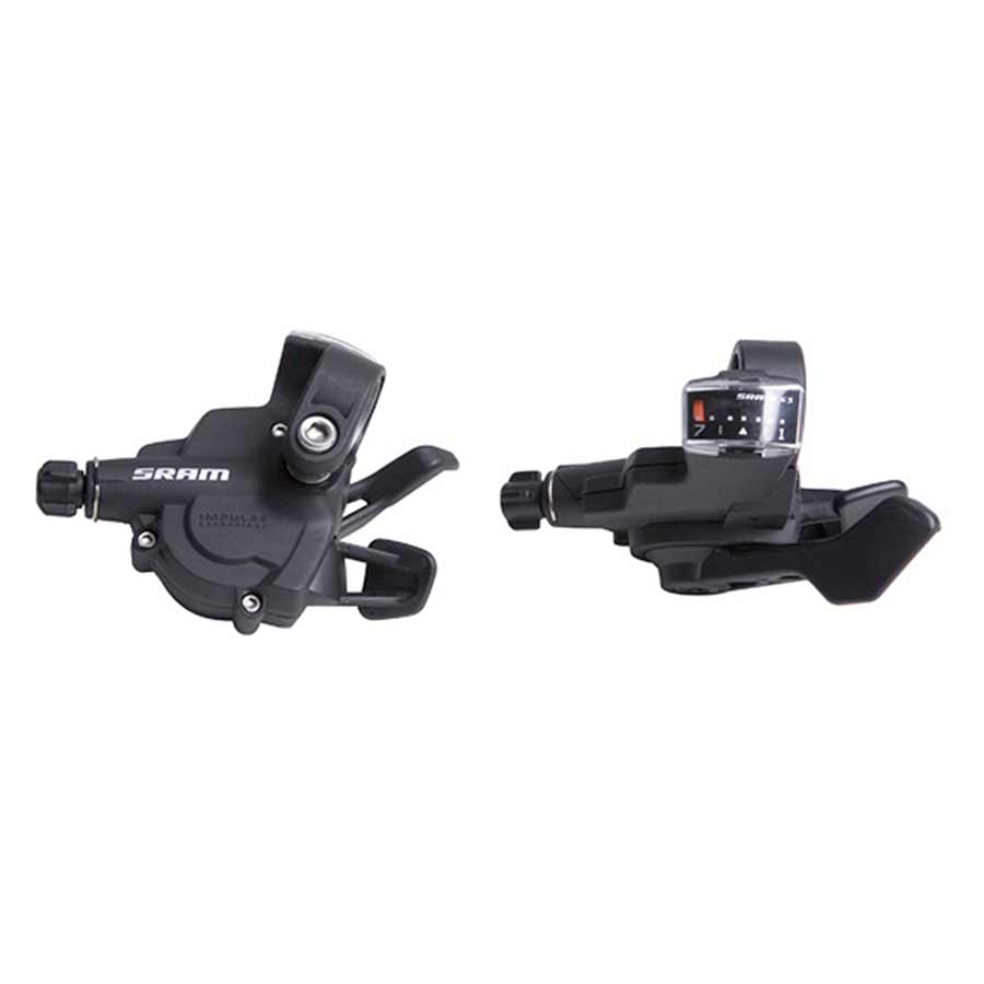 Shifters SRAM SRAM X.3 7-Speed Trigger Shifter Set Dark Slate Gray