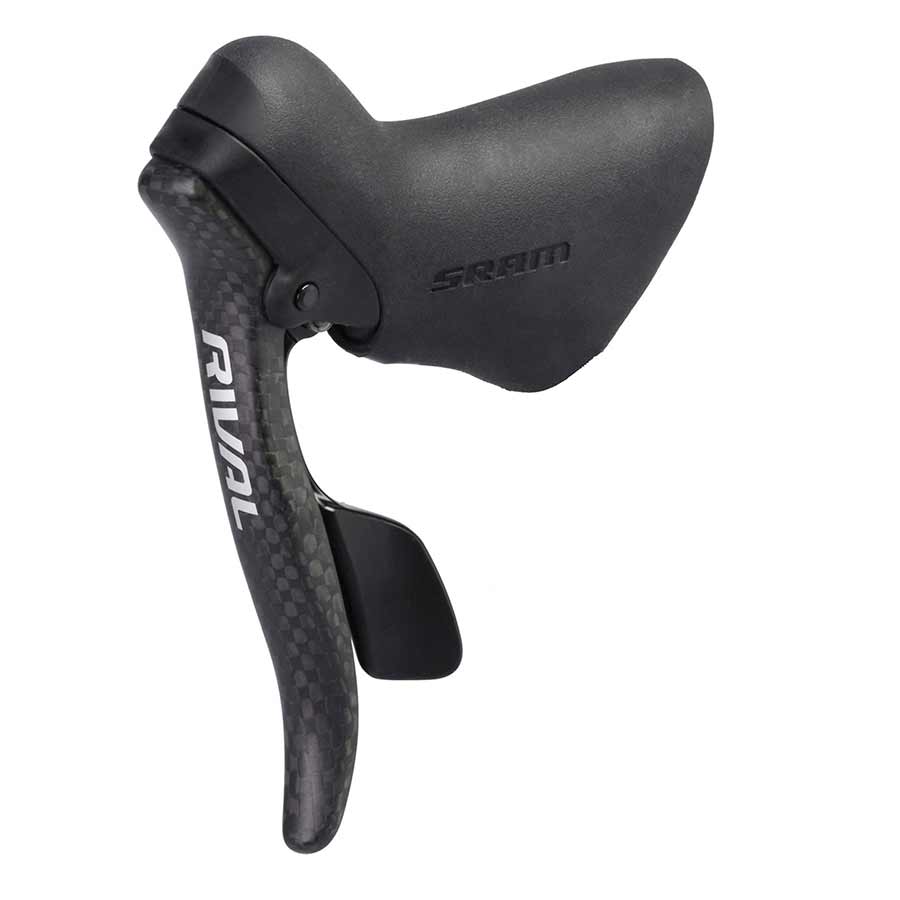 Brake/Shift Lever - Drop Bar SRAM SRAM Rival DoubleTap Left Shift/Brake Lever Carbon Fiber Lever Blade Dark Slate Gray