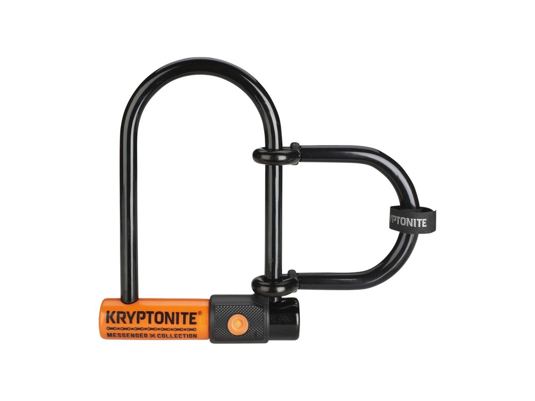 U-Lock Kryptonite Kryptonite Messenger Mini Plus U-Lock - 3.75 x 6.5" Keyed BLK Includes 3.25" wheel extender shackle Dark Slate Gray
