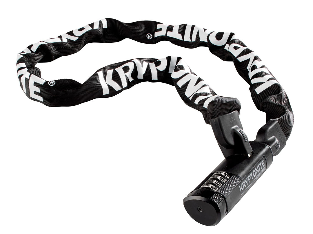 Chain Locks Kryptonite Kryptonite Keeper 712 Chain Lock with Combination: 3.93 (120cm) Light Gray