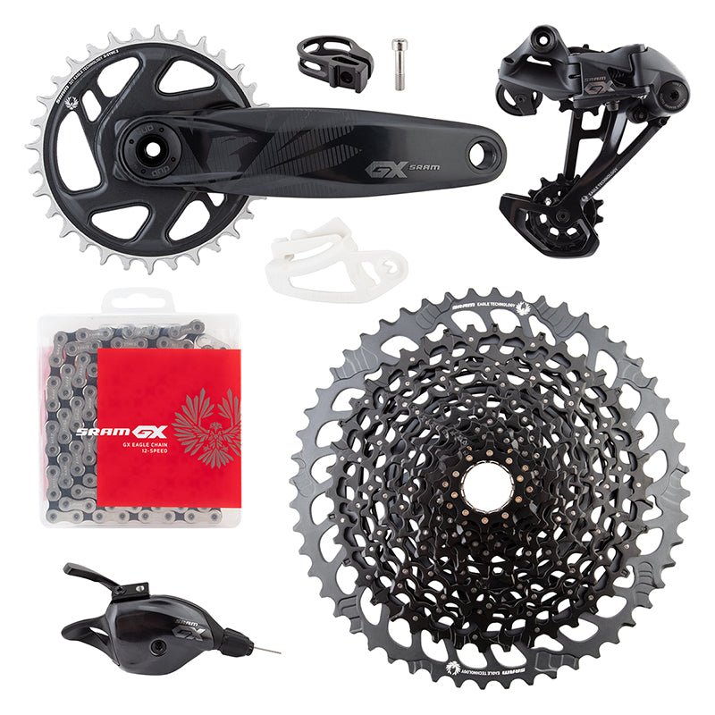 Group Kits SRAM SRAM GX Eagle Groupset - 170mm Boost Crankset 32t DUB Trigger Shifter Rear Derailleur 12-Speed 10-52t Cassette 12-Speed Chain Dark Slate Gray
