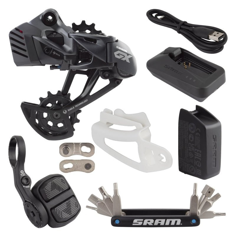 Group Kits SRAM SRAM GX Eagle AXS Upgrade Kit - Compatible any SRAM Eagle Ecosystem Cassettes Crank Arms BLK A1 Dark Slate Gray