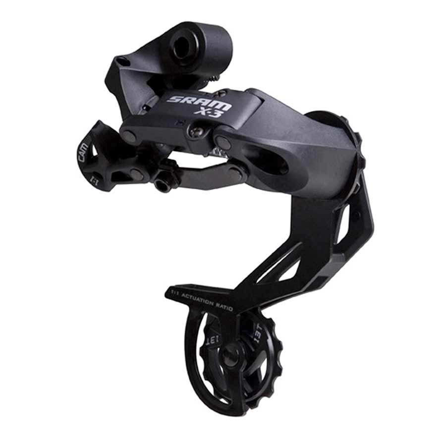 Rear Derailleurs SRAM SRAM X3 Rear Derailleur - 789 Speed Long Cage Black Black