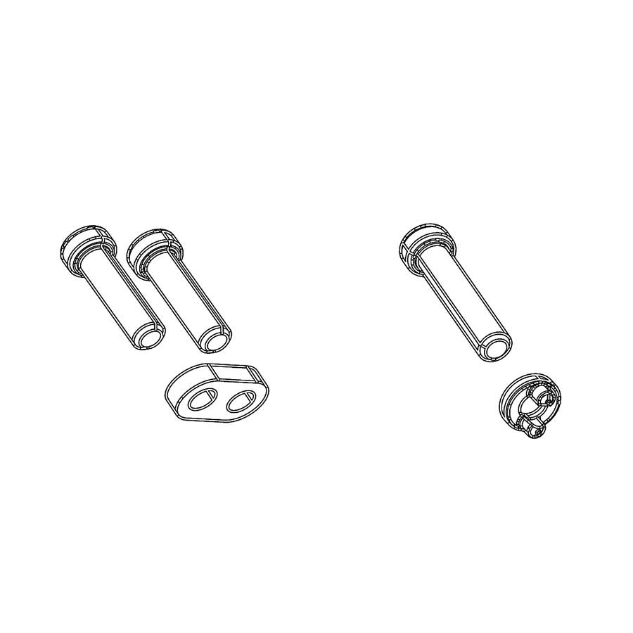 Rear Derailleur Parts SRAM SRAM X01 11-Speed/X01 DH Limit Screws and B-Bolt Screw Black