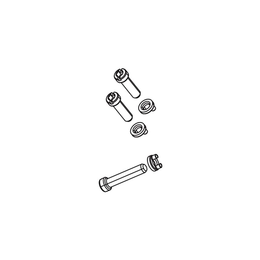Rear Derailleur Parts SRAM SRAM 10-Speed X9 Rear Derailleur B Screw Limit Screw Service Parts Kit Steel Lavender