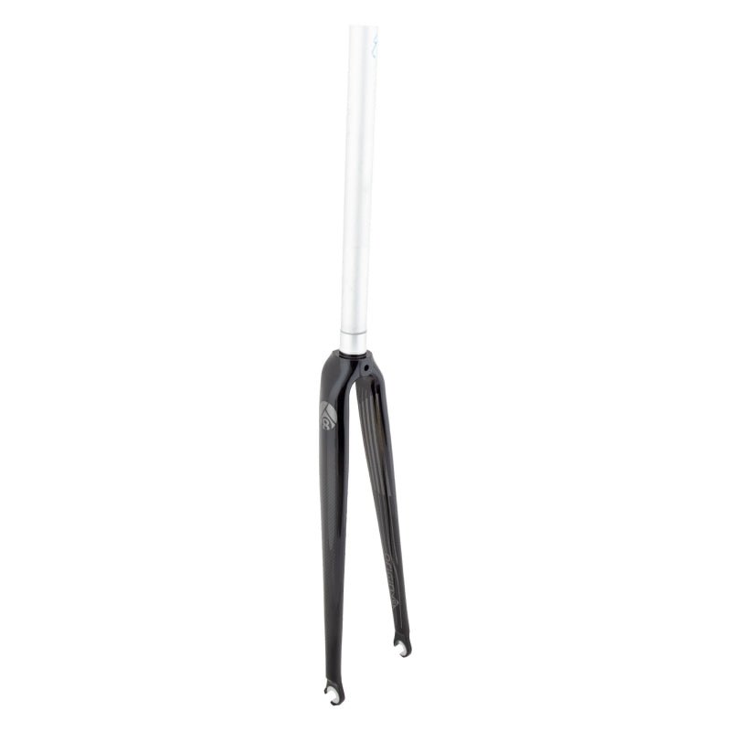 Suspension Fork Origin8 Origin8 Pro Synergy Road 700C Threadless 1` 300mm Caliper Carbon Black 43mm White Smoke