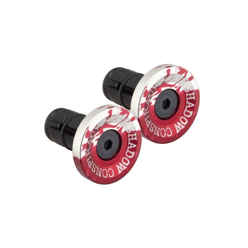 Grips The Shadow Conspiracy The shadow conspiracy Deadbolt End Plugs Crimson Red Expander Plug Maroon