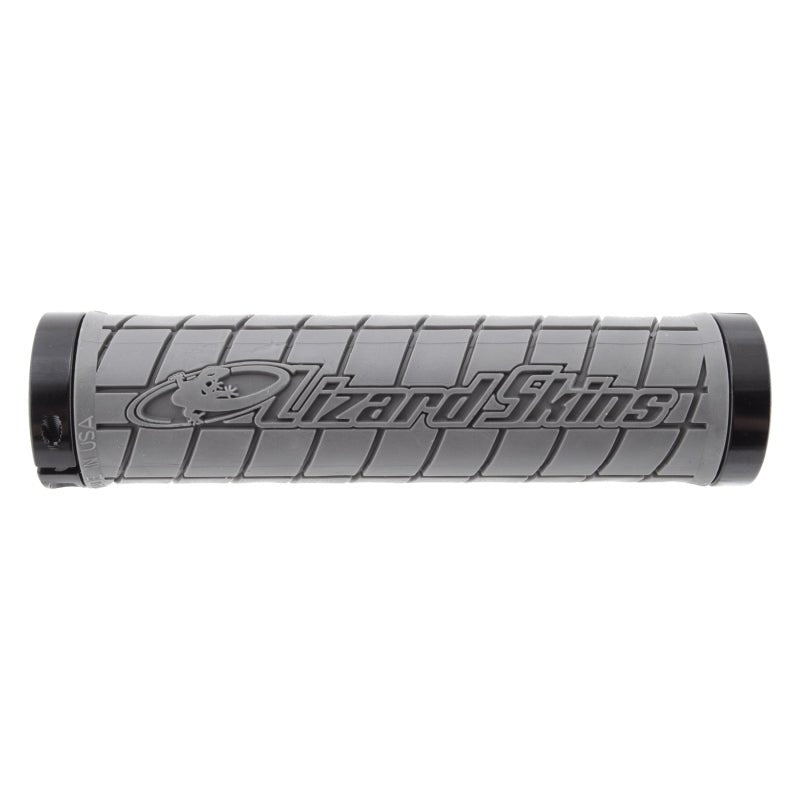 Grips Lizard Skins Lizard skins Logo Lock On Grips 130mm Dual Lock On Slate Gray