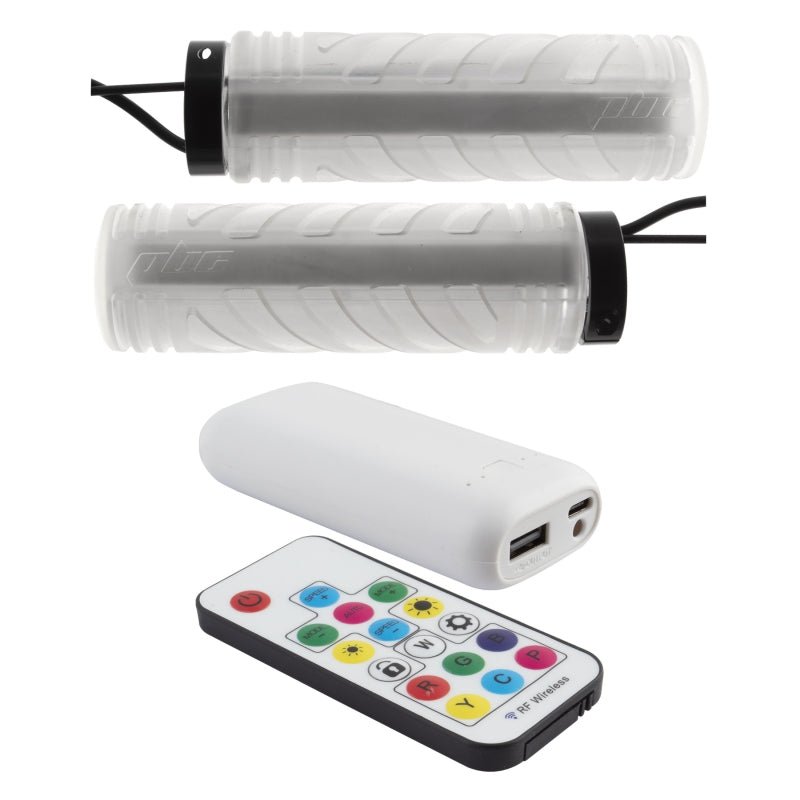 Grips Blips grips Blips grips Light Up Grips Clear Single Lock On Light Gray