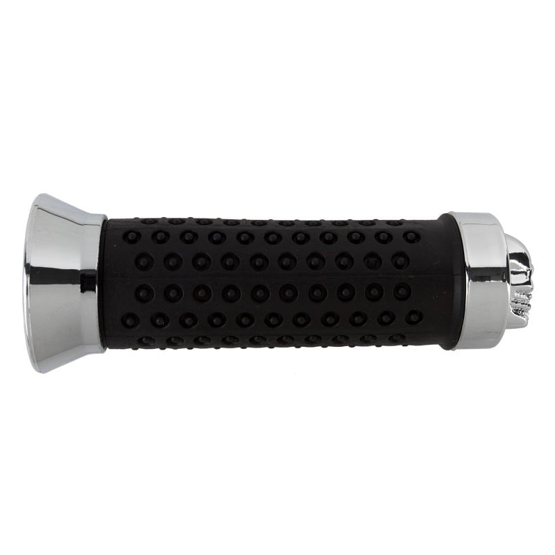 Grips Sunlite Sunlite Custom Grips Black w/ Skull Chrome 130mm Gray