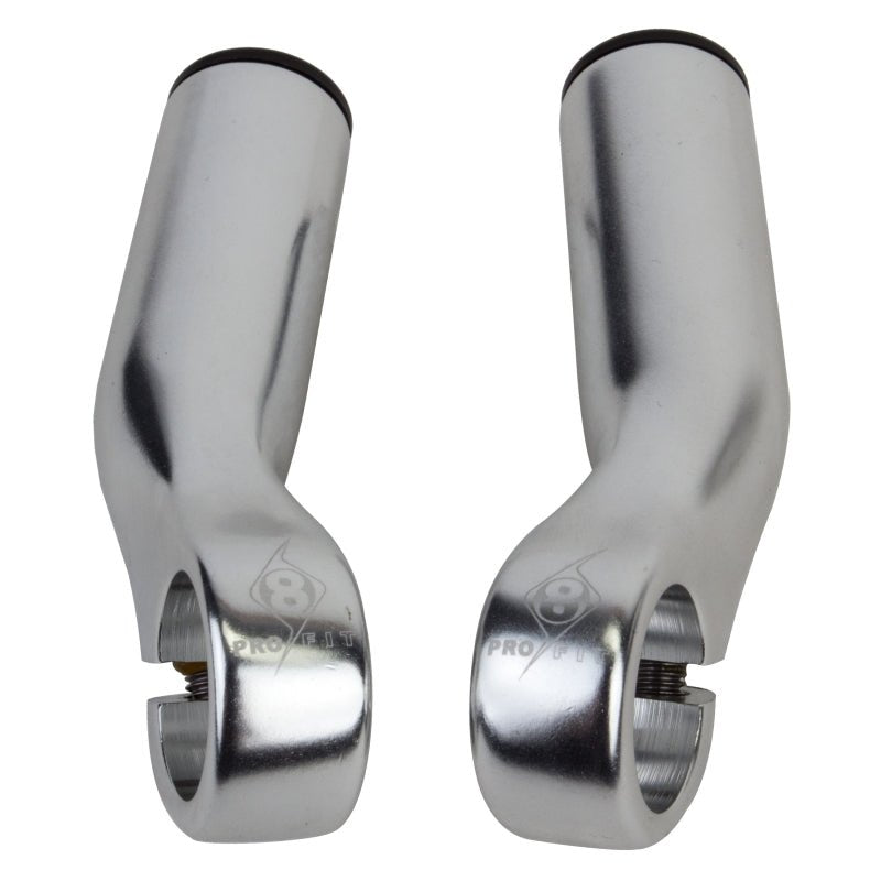 Handlebar Accessories Origin8 Origin8 Pro-Lite Bar Ends Silver Dark Gray