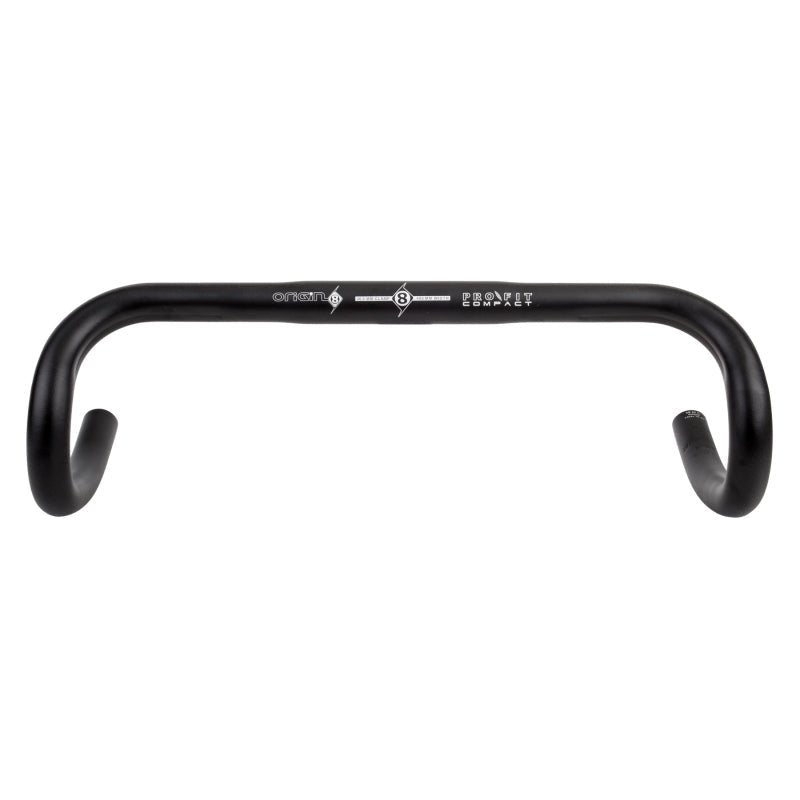Handlebars Origin8 Origin8 Pro Fit Compact 26.0mm 400mm 70mm 120mm Black Road Drop Aluminum Dark Slate Gray