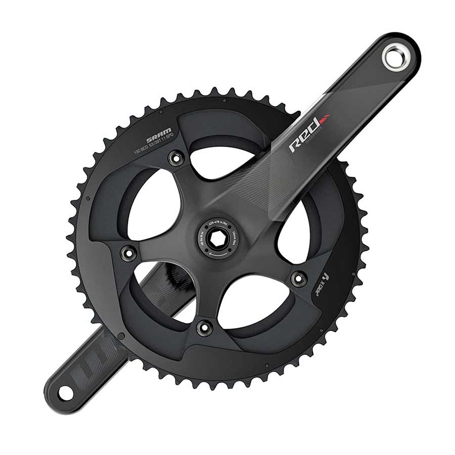 Cranksets and Arms SRAM SRAM Red Crankset 11 sp. 170 50/34T BCD: 110mm GXP 68/70mm 45.5mm Carbon Dark Slate Gray