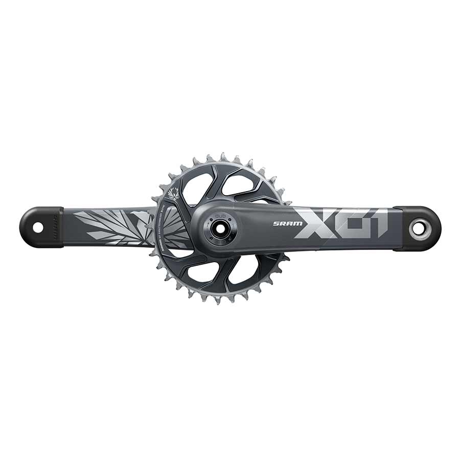 Cranksets and Arms SRAM SRAM X01 Eagle SuperBoost+ Crankset - 170mm 12-Speed 32t Direct Mount DUB Spindle Interface Lunar/Polar C2 Dark Slate Gray