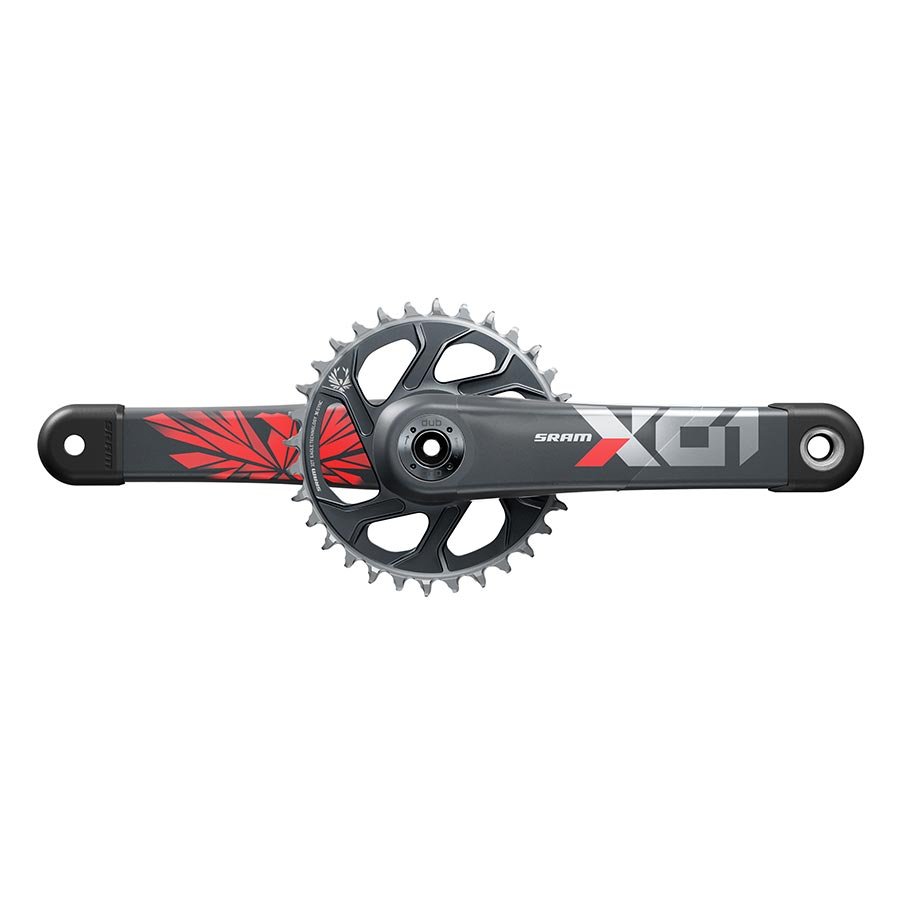 Cranksets and Arms SRAM SRAM X01 Eagle DUB C3 Crankset Speed: 11/12 Spindle: 28.99mm BCD: Direct Mount 32 DUB 165mm Red SuperBoost+ Dark Slate Gray